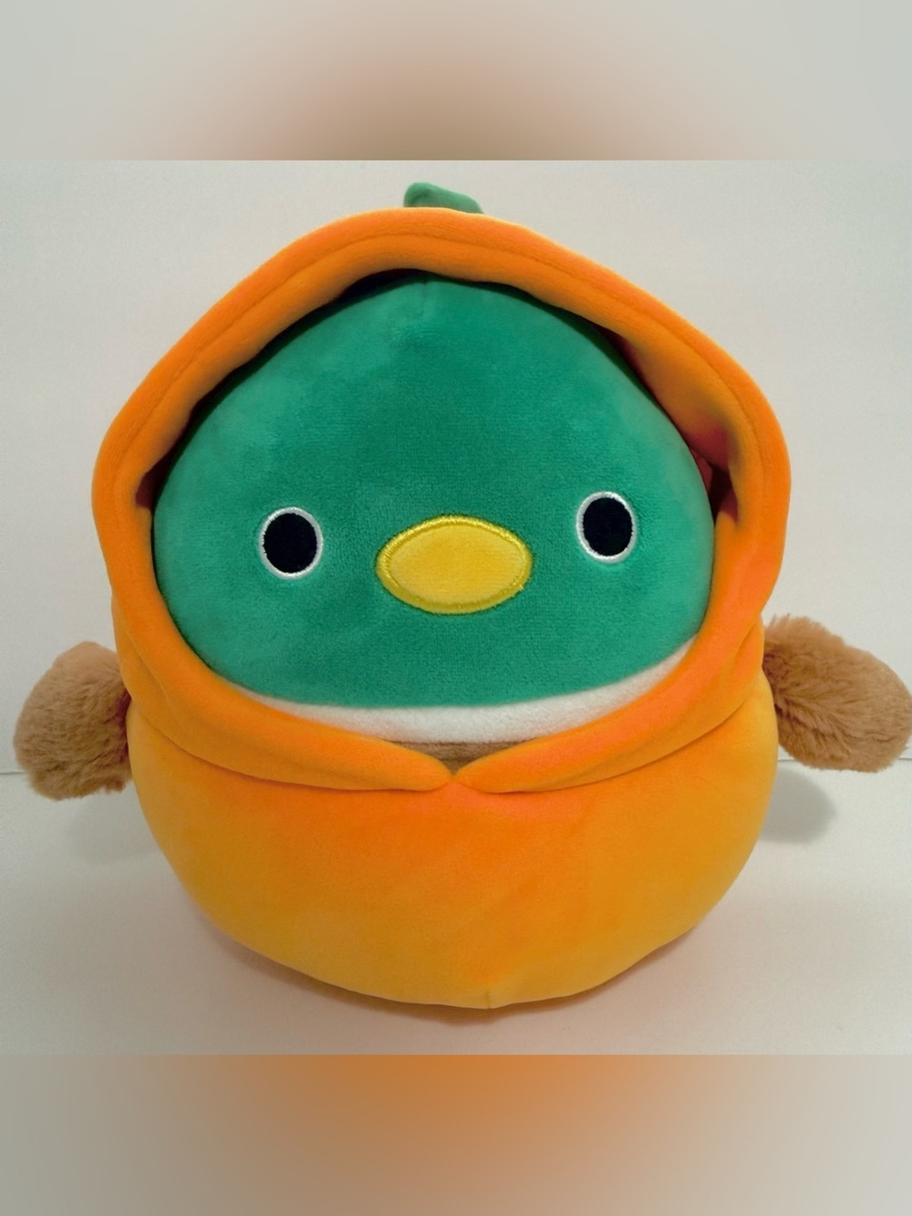 8" Avery the Duck in Pumpkin Costume Plush Doll Toy
